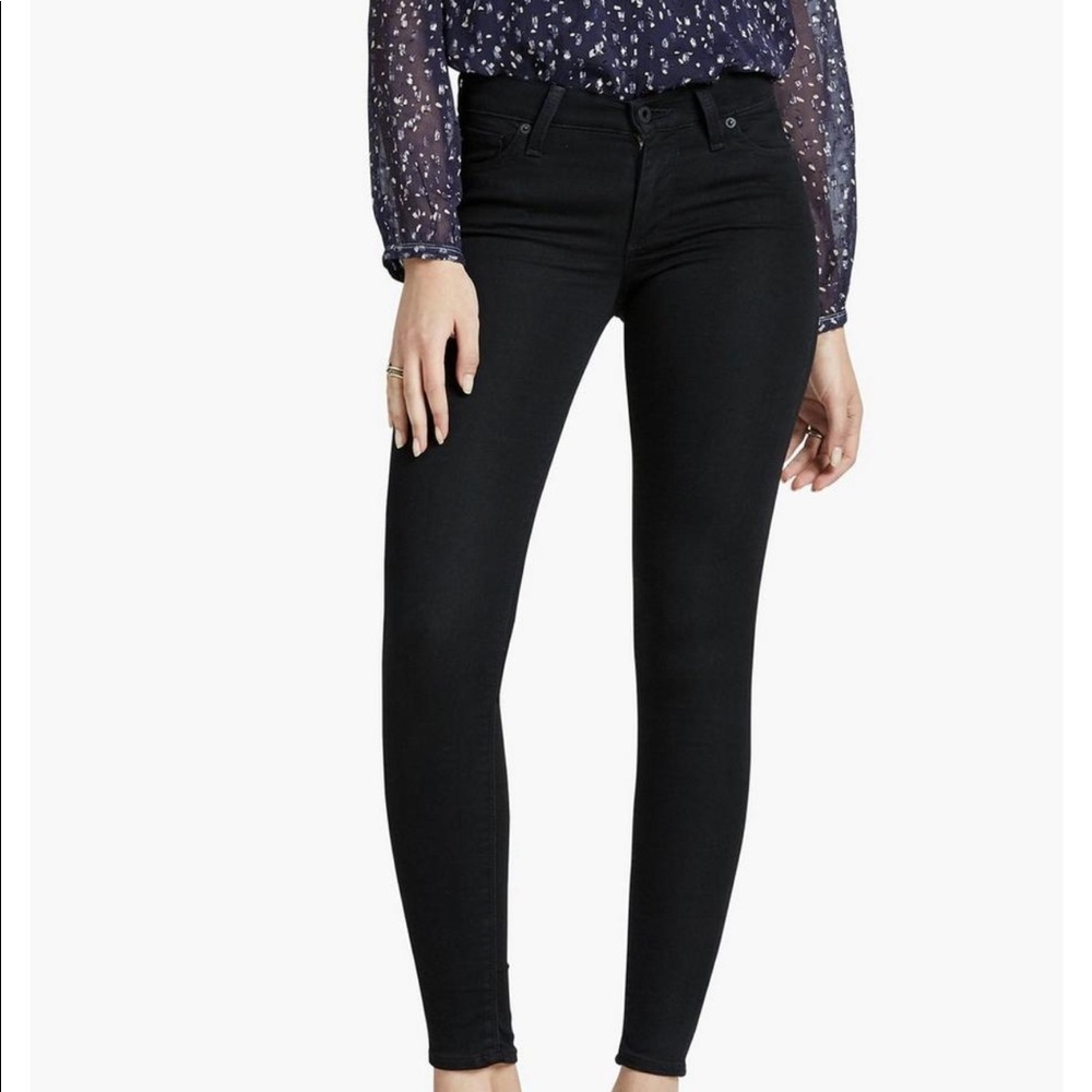 Lucky Brand mid rise black legging jean